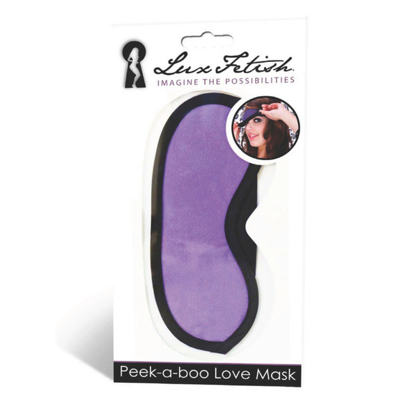 Lux Fetesh Purple Peek-A-Boo Love Mask - Picture 2 of 2